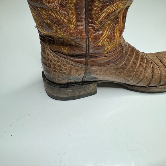 Rod Patrick Caiman Exotic Cowboy Boots Western Sz 11.5 AA - Picture 9 of 9